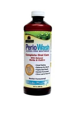 Natures Answer Mouthwash Wintermint Periowash, 16 ounce bottle Mouth Wash