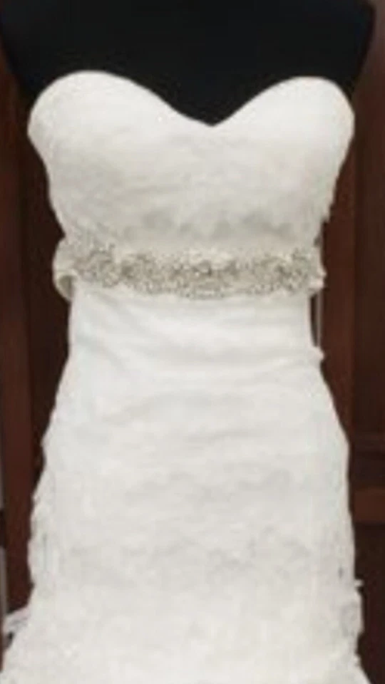 Vestido de noiva sereia de renda martina liana tamanho 6. Marfim - Imagem 2 de 4