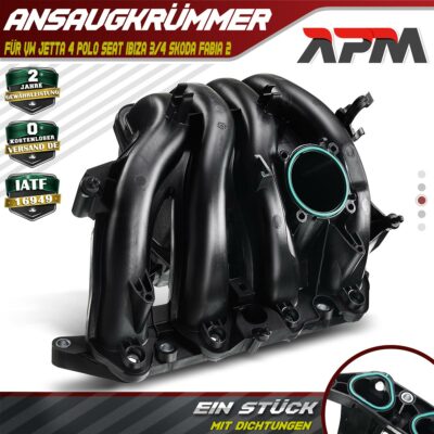 Ansaugkrümmer Ansaugbrücke Saugrohr für VW Jetta 4 Polo Seat Ibiza Skoda Fabia 2