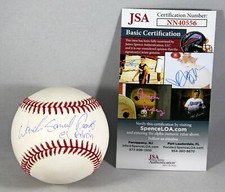 WANDER FRANCO SIGNED RAWLINGS OML BASEBALL TAMPA BAY RAYS FULL SIGNATURE JSA COA