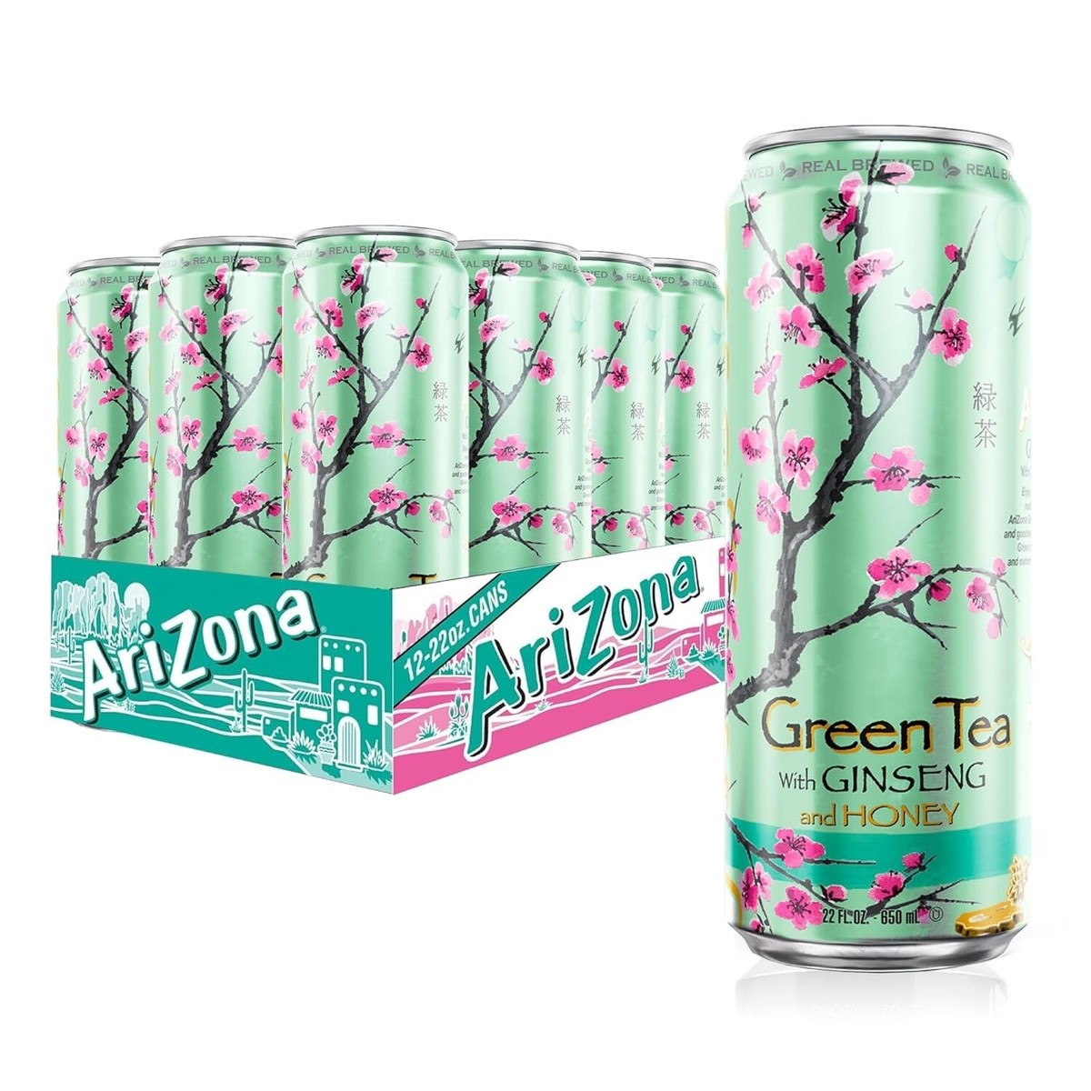AriZona Green Tea 23oz Big Can (12-Pack) – Free Shipping | eBay