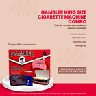 Gambler King Size Cigarette Manual Tobacco Injector Machine Combo