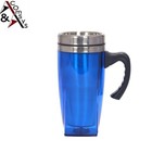 450ml Thermobecher Thermo Tasse Becher Mug Isolier Edelstahl Kaffee to go Blau