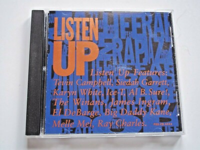 CD 5'' Single LISTEN UP 3 Mixes! Tevin Campbell, Ice-T, Etc 1990 CD5 Promotional