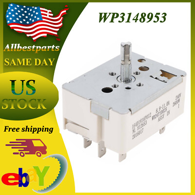 #ad #ad WB24T10025 Surface Burner Control Switch for GE Electric Ranges 8 Inch 154510 $14.60