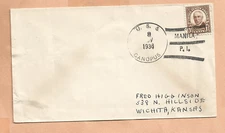U.S.S. CANOPUS 1936  MANILA PHILIPPINES   NAVAL COVER
