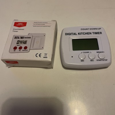 2 x Digitaler Küchentimer Minuten Sekunden Alarm Magnetisch Klappbar Ständer