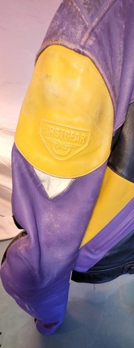 Vintage 90er First Gear Hein Gericke Herren Leder Motorrad Jacke Gr. 46 wattiert - Bild 6 von 21