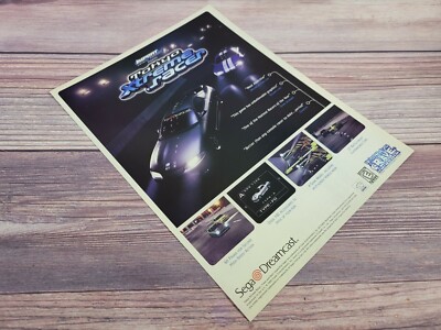 テレビ東京　ドリームクリエイター　ポスター Tokyo Xtreme Racer Sega Dreamcast Game 1999 Vintage Promo Ad