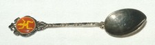 Souvenir Spoons Australia Orange & Yellow Figure Sliver Plated 11 cm