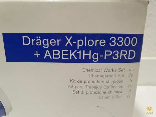Dräger X-Plore 3300 Halbmaske Atemschutzmaske + Filter ABEK1Hg-P3RD Chemie Lacke - Picture 3 of 8
