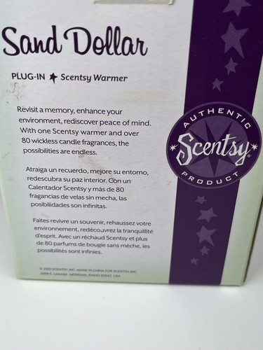 Scentsy Sand Dollar Mini Warmer Wall Plug-In Nighlight Beach House Ocean Condo - Bild 10 von 12