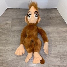 Vintage Disney Store Aladdin Abu 18" Plush Monkey Stuffed Toy
