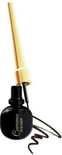 Eveline Celebrities Liquid Eyeliner Black High Quality Thin Brush Ultra Precise