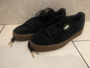 puma suede negro mujer