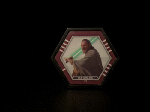 Star Wars™ QUI-GON (Tatooine Duel) Galactic Connexions TOPPS INC. Trading Disc - Afbeelding 1 van 1