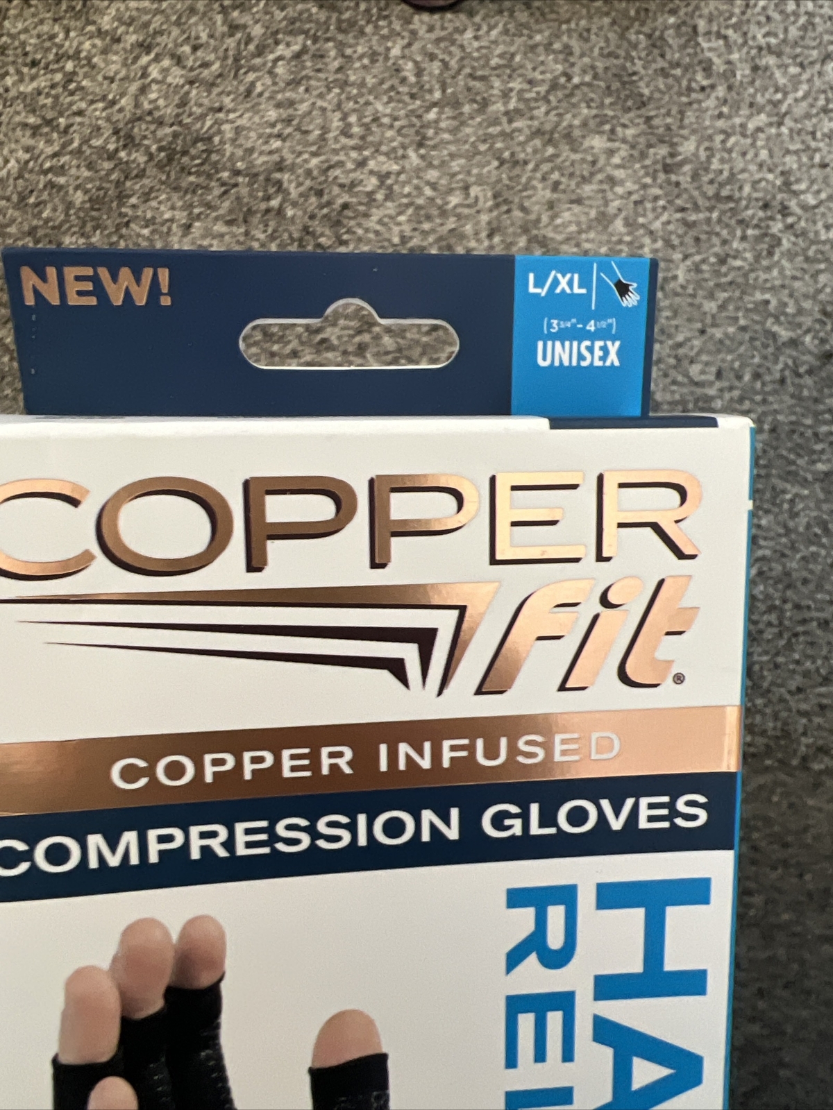 Copper Fit Hand Relief Compression Arthritis Gloves L/XL Black 1Pair 754502040216 eBay