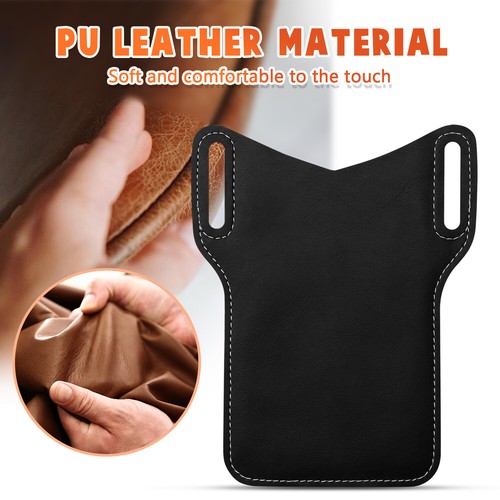 Vertical Cell Phone Holster Pouch For iPhone Samsung Wallet Case With Belt Clip - Picture 10 of 17