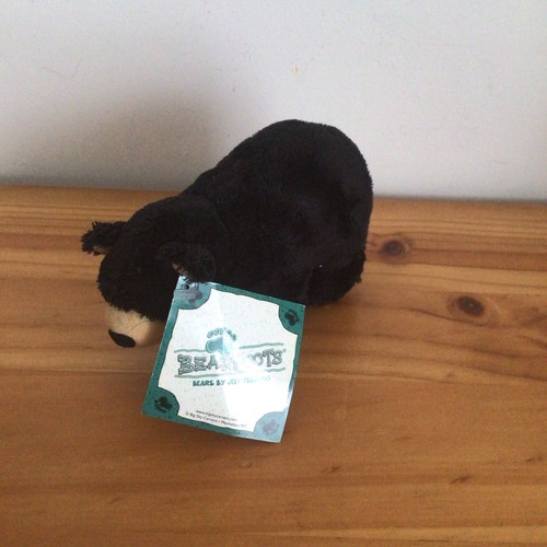 Vintage Bearfoots Jeff Fleming "Matty" 6" Plush Black Bear Big Sky Carvers 1996
