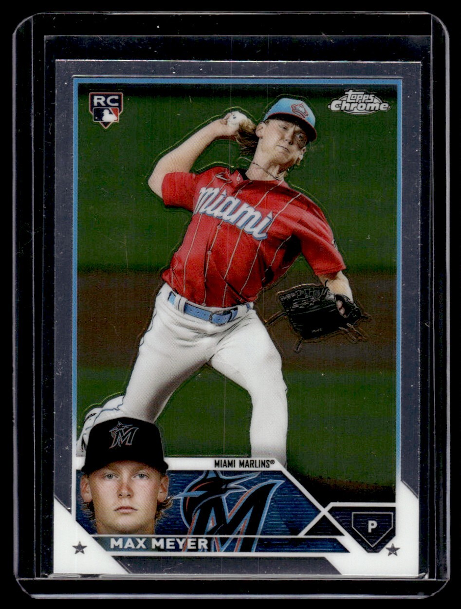 2023 Topps Chrome Max Meyer RC Miami Marlins #104