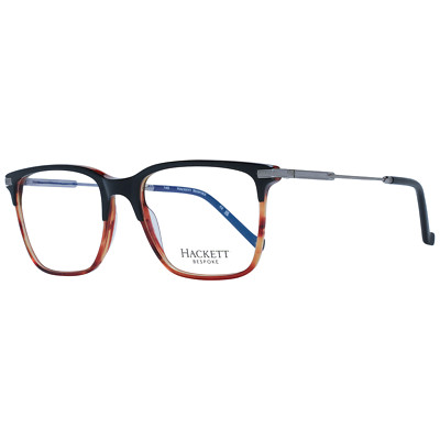 Hackett Bespoke Glasses Frames Men's Brown Square Acetate Blue Light HEB273 039
