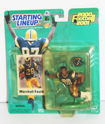 Marshall Faulk #28 - St Louis Rams 2000 2001 NFL Starting Lineup Figure NIP New