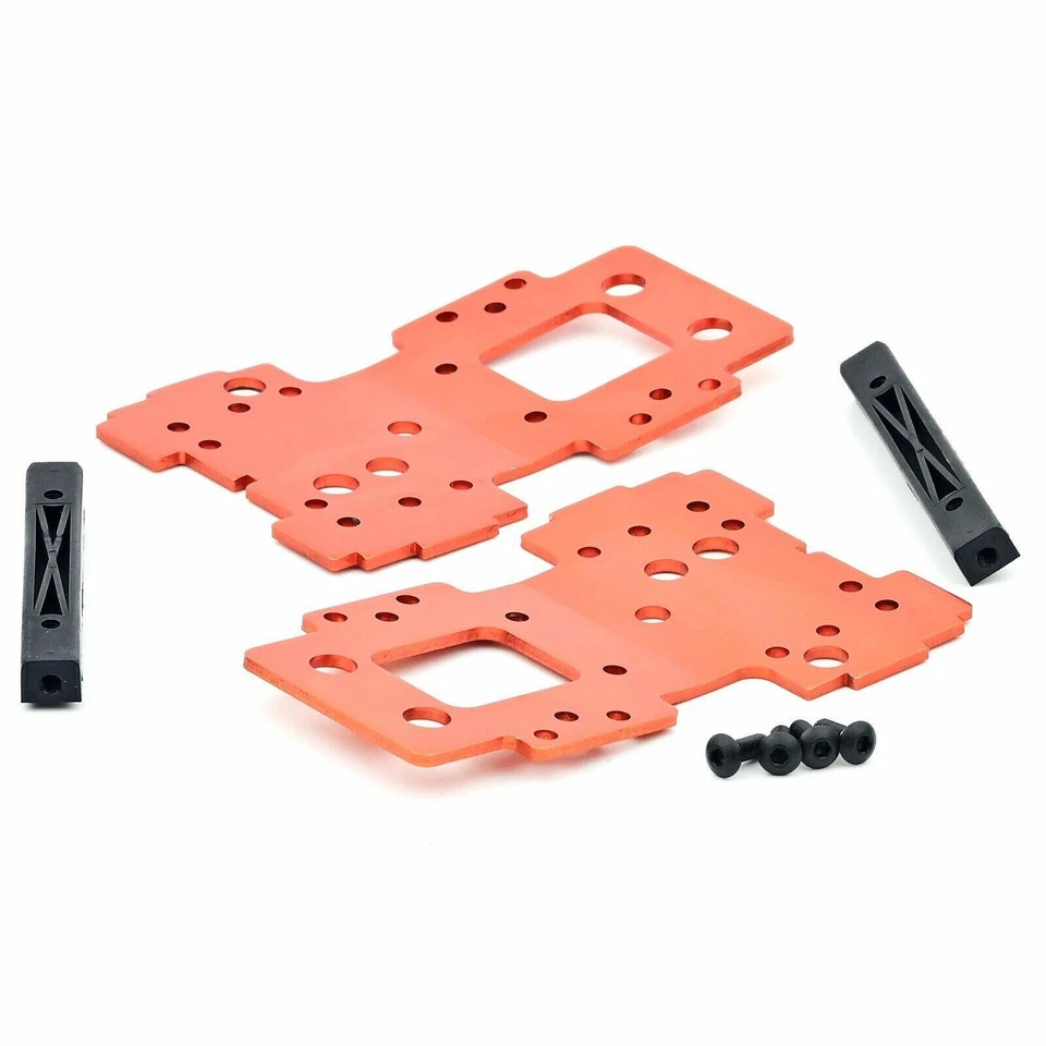 HPI Racing Bulkhead Lower Plates Set 2.5mm Orange (2) Savage X / XL 105892 - Image 4 of 4