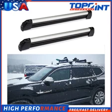 2x Ramp King Roof Rack for Mount Fishing Rod Ski Snowboard Carrier Holder w/Key