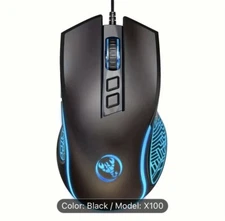 HXSJ-Black Wired Gaming Mouse