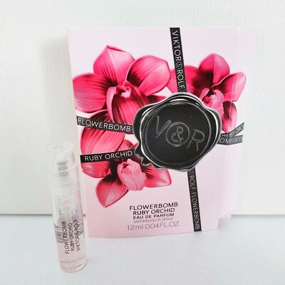 Viktor & Rolf Flowerbomb Ruby Orchid Eau De Parfum EDP Spray Vial 0.04Oz / 1.2ml