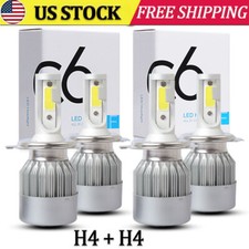 4x H4 9003 Led Headlight Highlow Beam Conversion Kit 720000lm 6000k White Bulbs 4x H4 9003 Led Headlight Highlow Beam Conversion Kit 720000lm 6000k White Bulbs