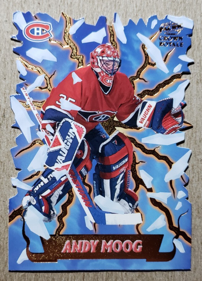 1997-98 Pacific Crown Royale Freeze Out Die-Cut Andy Moog #10 Montreal Canadiens