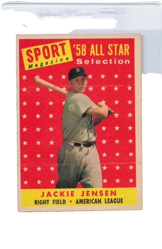 Topps Jackie Jensen Baseball Sports Trading Cards & Accessories