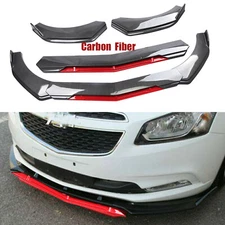 Front Bumper Lip Splitter Body Kit Spoiler For 2010 Chevrolet Cruze Carbon Fiber