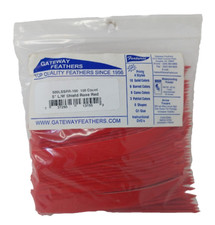 Paquete de 100 plumas Gateway 5" ala izquierda: escudo rojo rosa 500LSSRR-100
