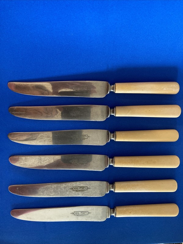 Vintage Meriden Cutlery Co. Dinner Knives Knife Set Of 6