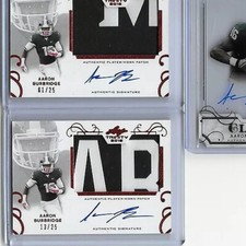2016 Leaf Trinity Aaron Burbridge Name Patch Red Foil Auto RC 13/25 49ers