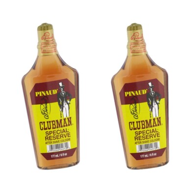 2 Bottles Clubman Special Reserve After Shave Cologne 6oz?Brand New