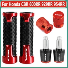 For Honda CBR 125R 250R 300R 500R Handlebar Grips Handle Bar End Cap Tire Valve