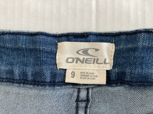 O'Neill Boyfriend verwaschene heiße Damenjeans Shorts blau Denim Größe 9 - Bild 7 von 12