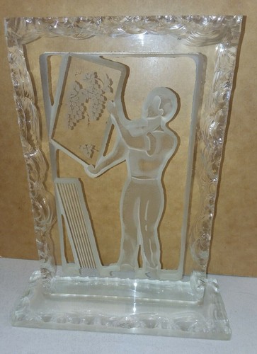 Czechoslovakia ZDENEK KEPKA Studio Glass ARTIST statue figurine GERMANY Signed - Picture 7 of 8