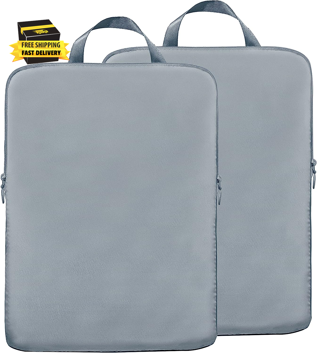 Compression Packing Cubes for Travel, 2 Pack Expandable Storage Bag Luggage Pack-image