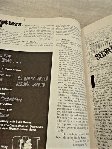 Guitar For The Practicing Musician Magazine October 1984 Oz & Izzy Guns N’ Roses - Picture 4 of 8