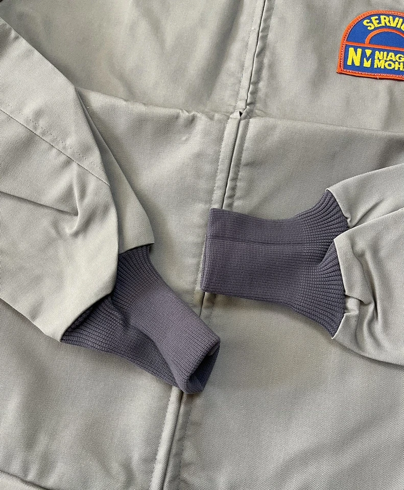 Chaqueta Bomber Vintage Años 50 Patente-Jac Ropa de Trabajo Nueva de Lote Antiguo Garra Cremallera Hecha en EE. UU. Foto 3 de 4