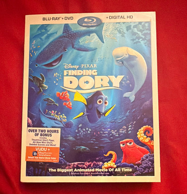 Disney Pixar Finding Dory Blu-ray+DVD+Digital HD PG 2016 97 Min DeGeneres