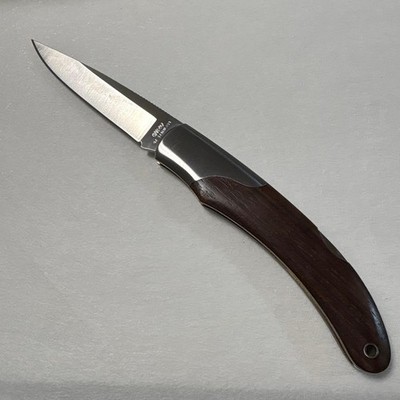 HIRO Folding Knife w/Wood Grip Made in Japan 21cm Overall Length