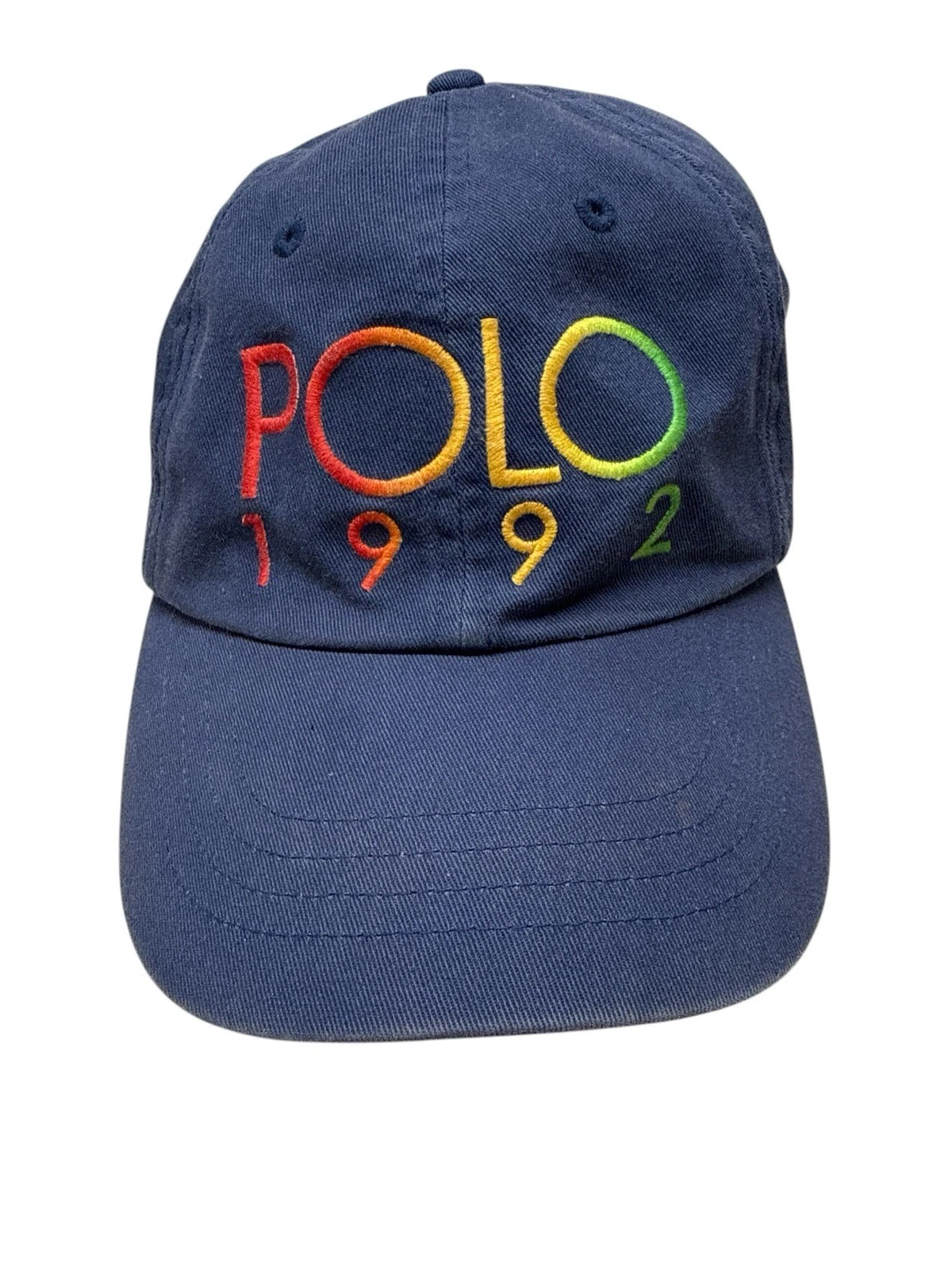 Polo Ralph Lauren 1992 Adjustable Olympics Embroidery Leather Strap Baseball Hat