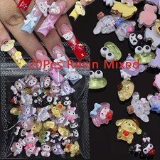 20pcs Hellokitty Resin Rhinestones Nails Art Charms