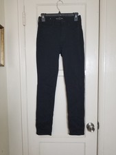 WHBM THE SCULPT SLIM black Stretch Zippered Closure Jeans