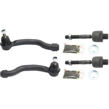 Inner & Outer Front Tie Rod End 4pc Kit Fits 08-12 Honda Accord